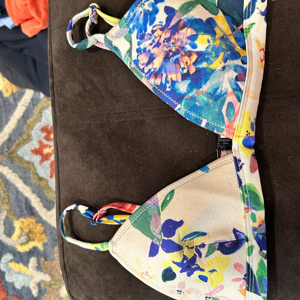 Triangl Bright Floral Bikini Top and Bottom